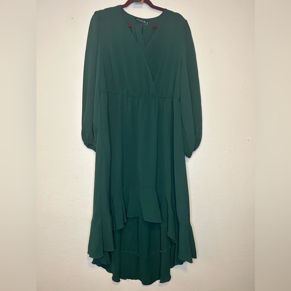 BloomChic Long Sleeve Hi Low Dress 1x